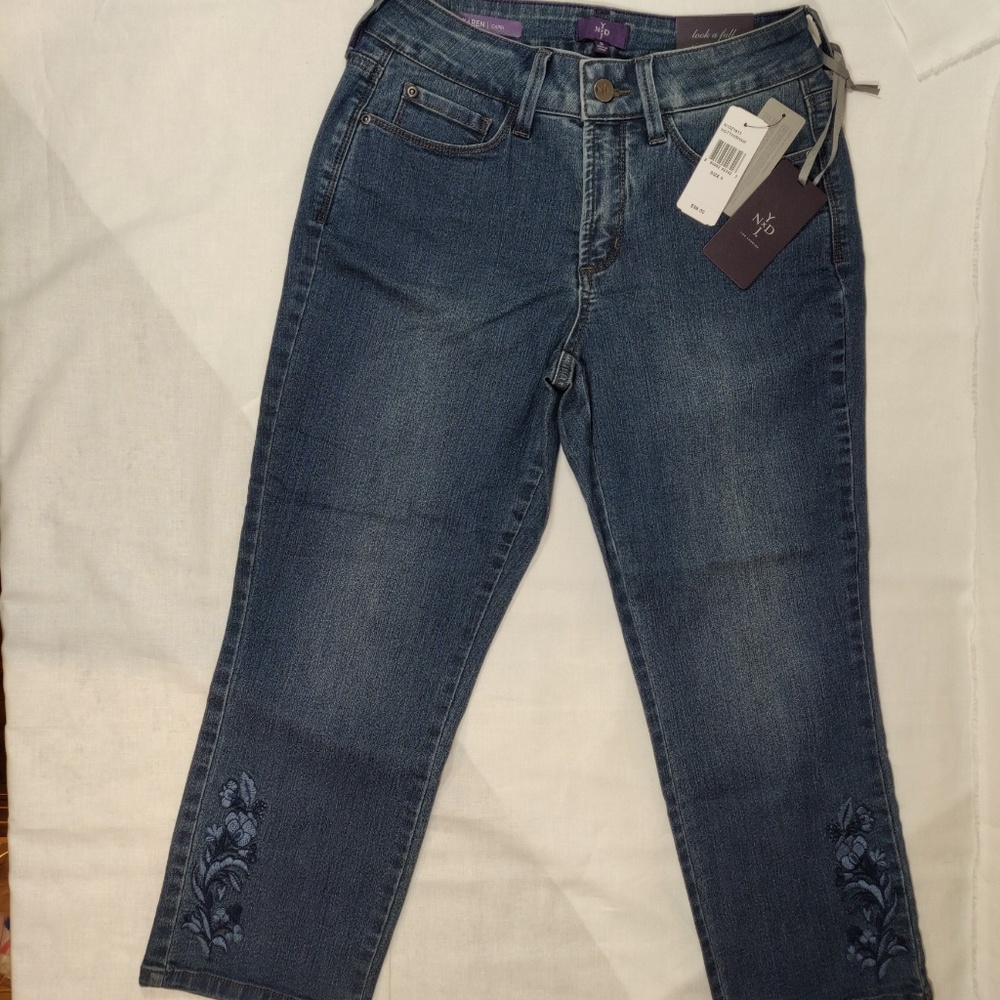 ☎️ NYDJ Jeans Denim Cropped Karin Capris-NEW